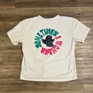 R3bêl Sometimes I Wonder T Shirt White Insane Logo Size Medium